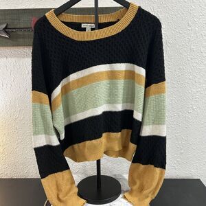 Derek Heart Women's Color Block Striped Sweater Size 2x